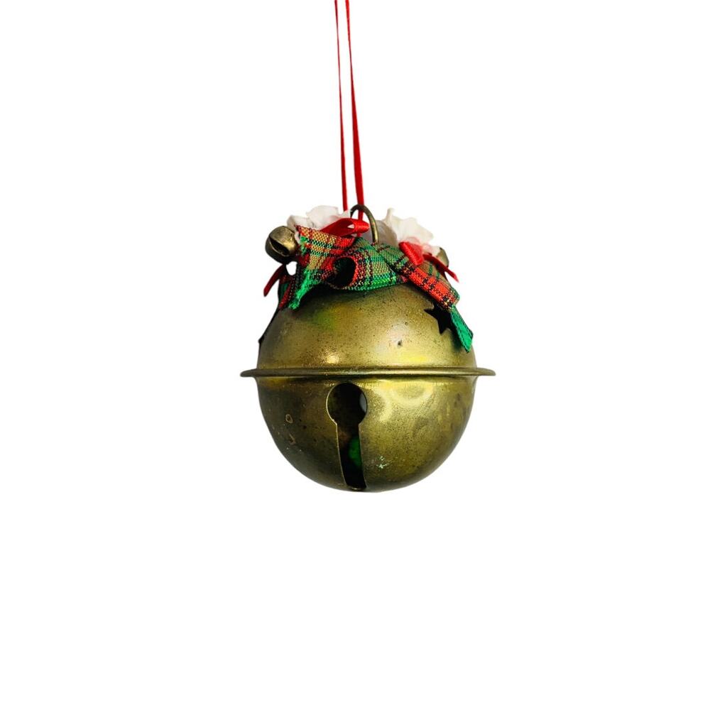 1988 Jingle Bell Christmas Ornament 2.5 Inch Ribbons